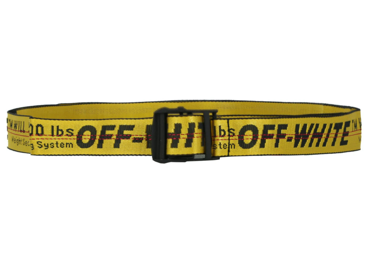 OFF-WHITE Industrial Logo Belt Yellow