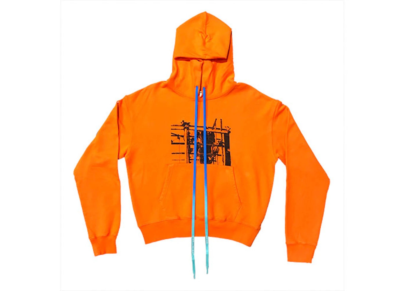 OFF-WHITE Industrial Logo Hoodie Orange