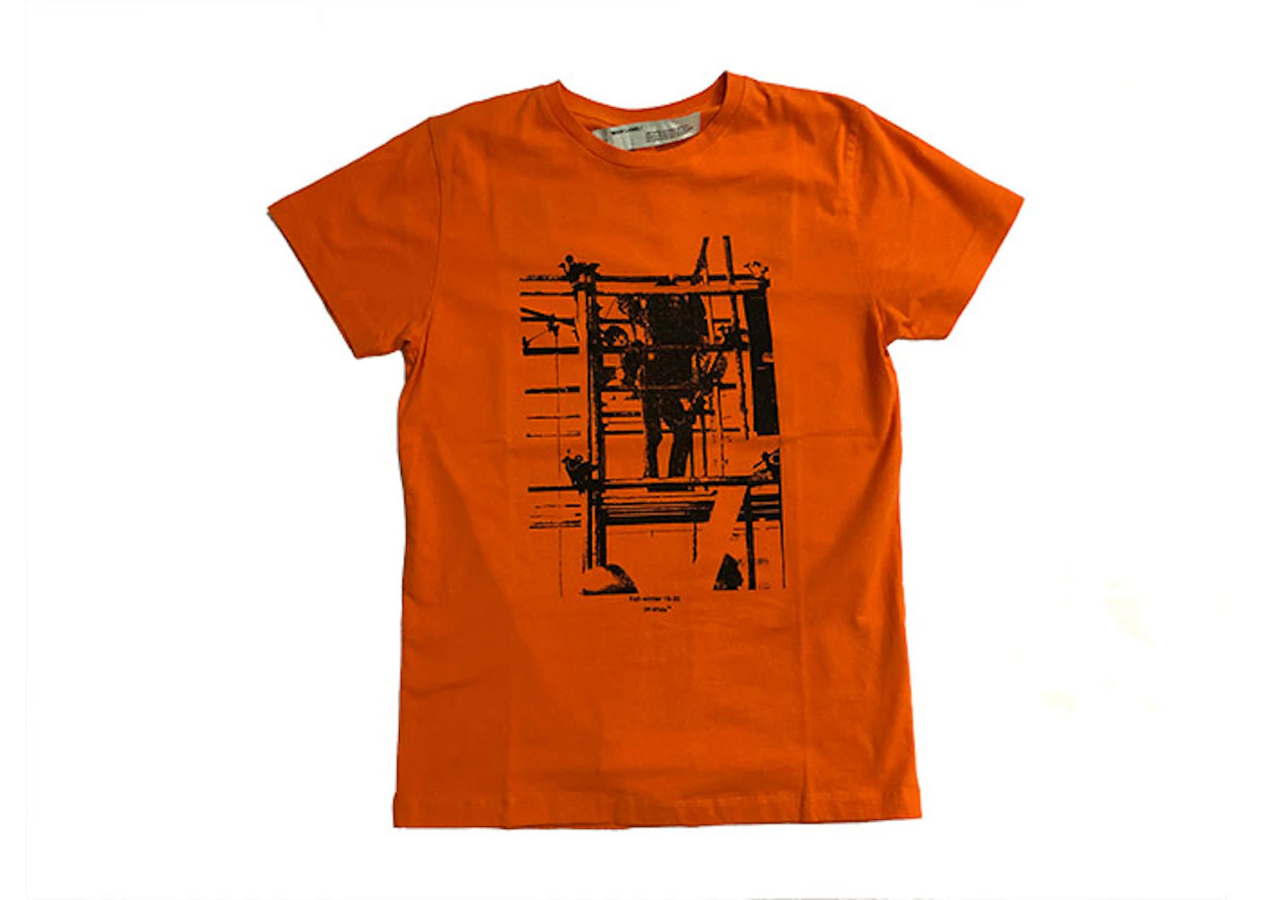 OFF-WHITE Industrial Logo Tee Orange