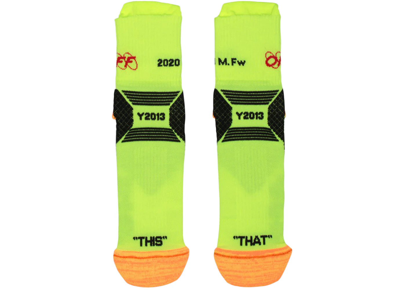 OFF-WHITE Industrial Socks Yellow/Black