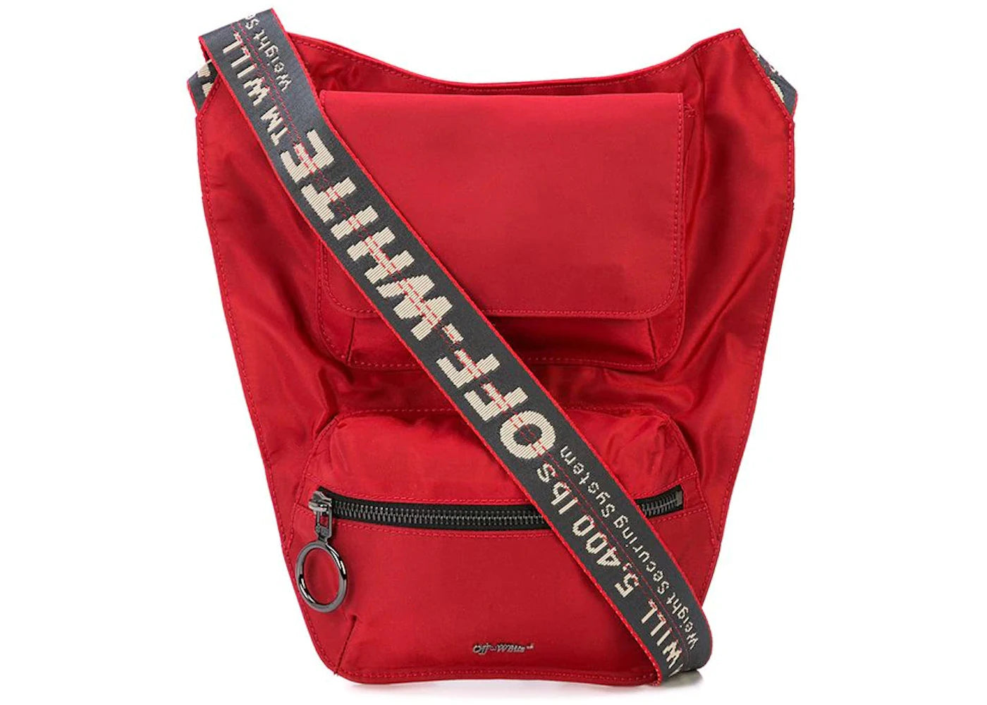 OFF-WHITE Industrial Strap Shoulder Bag Red