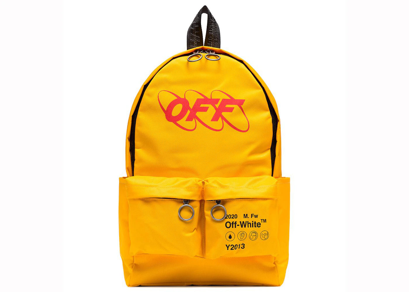 OFF-WHITE Industrial Y013 Backpack Yellow Red