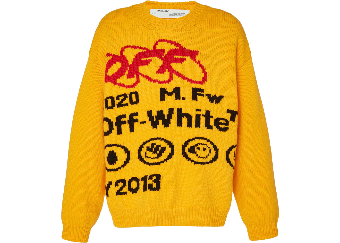 OFF-WHITE Industrial Y013 Sweater Yellow/Black