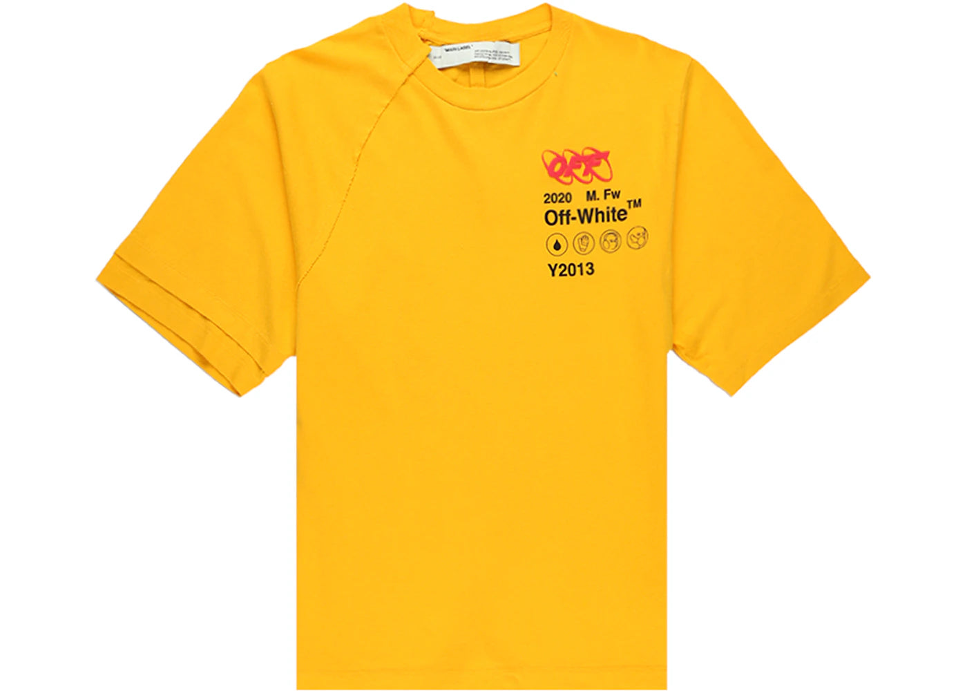 OFF-WHITE Industrial Y013 T-shirt Yellow/Multicolor