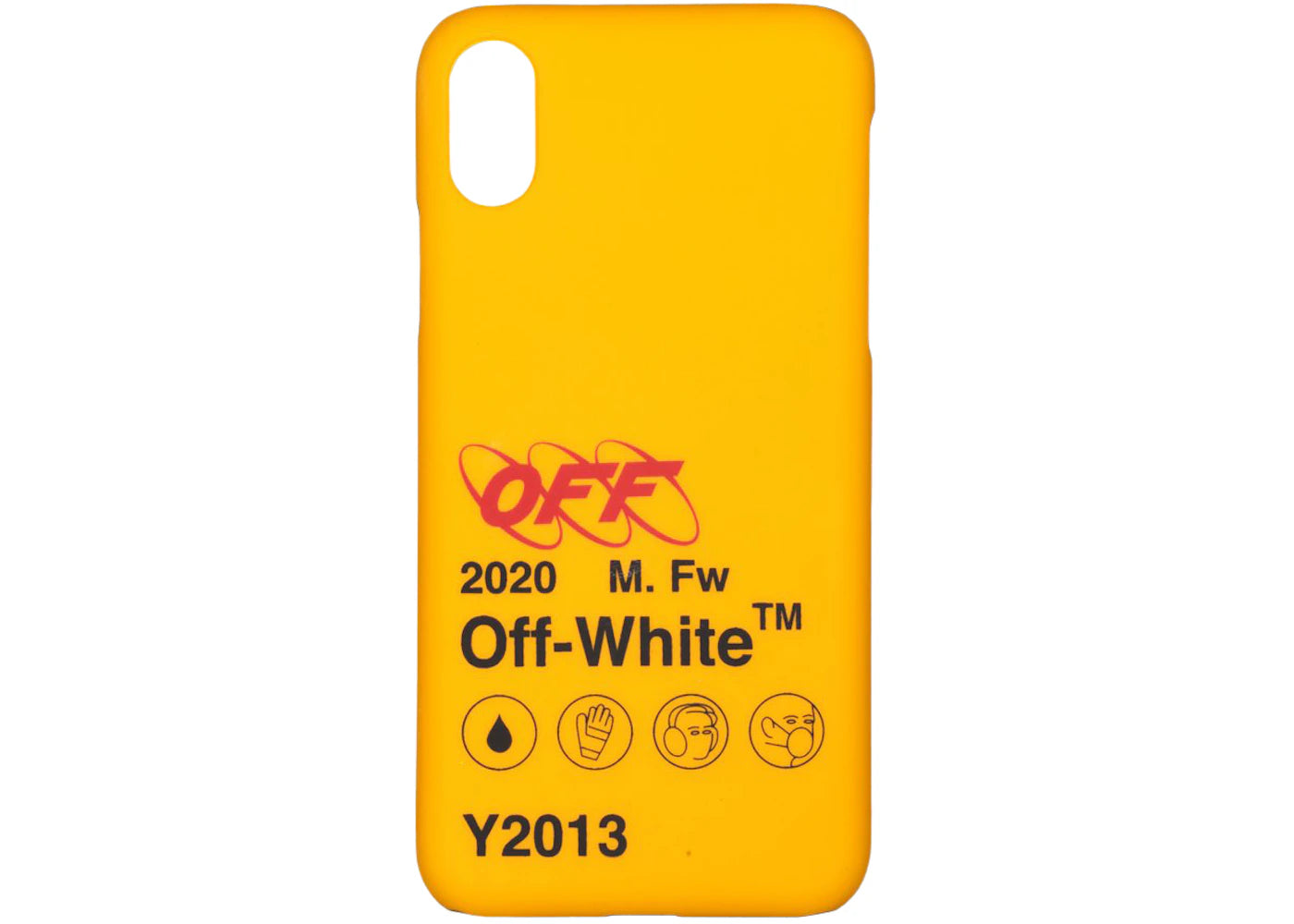 OFF-WHITE Industrial Y013 iPhone X Case Yellow/Black