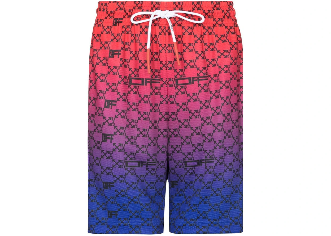 OFF-WHITE Iridescent Gradient All Over Arrows Monogram Tank Shorts Red/Blue/Black