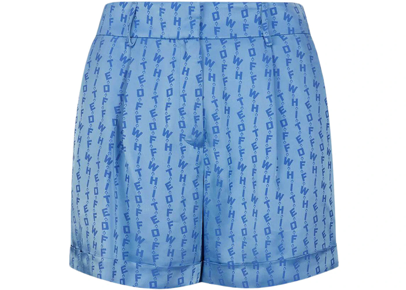 OFF-WHITE Jacquard Logo Shorts Light Blue