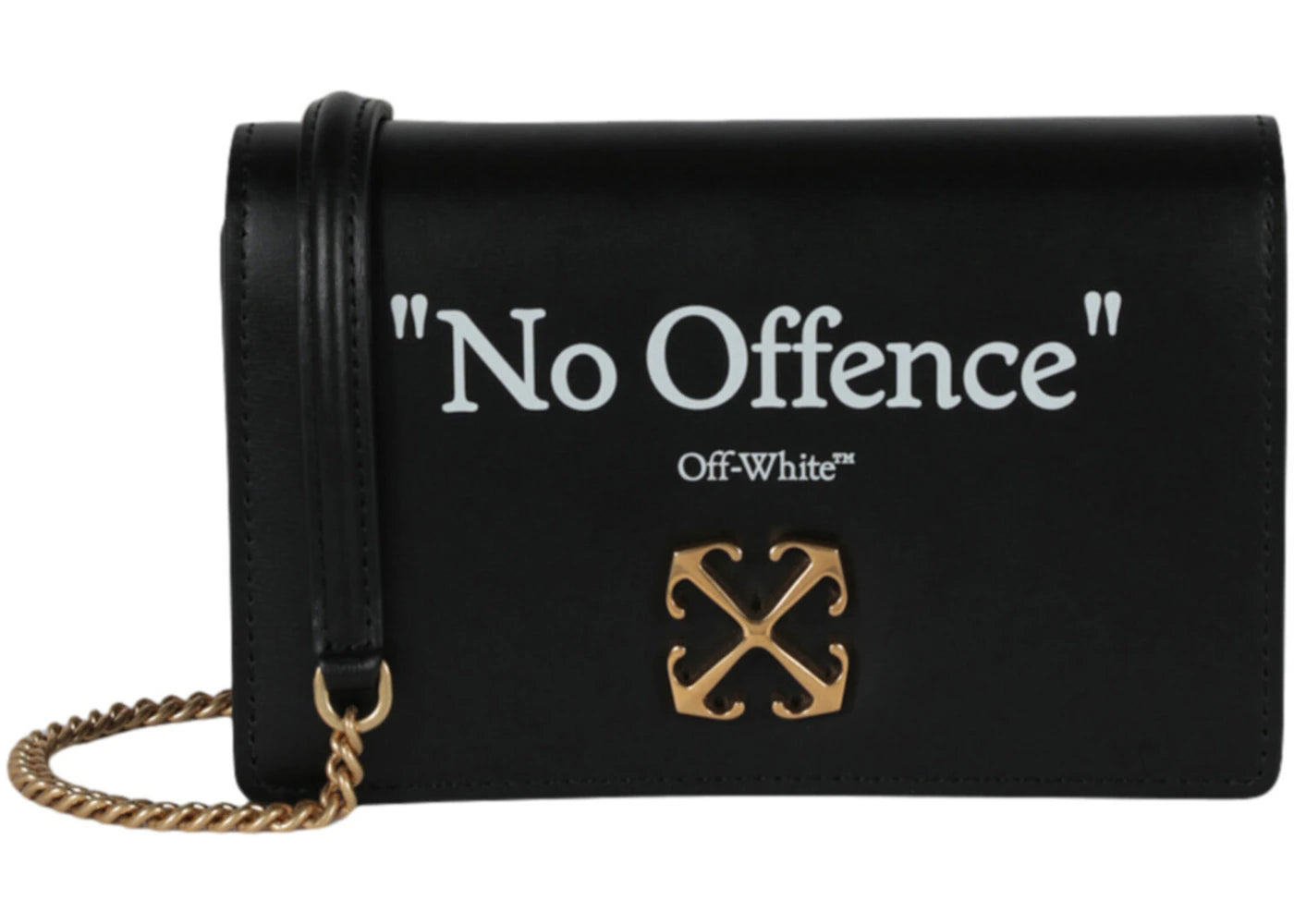 OFF-WHITE Jitney 0.5 Quote Shoulder Bag Black