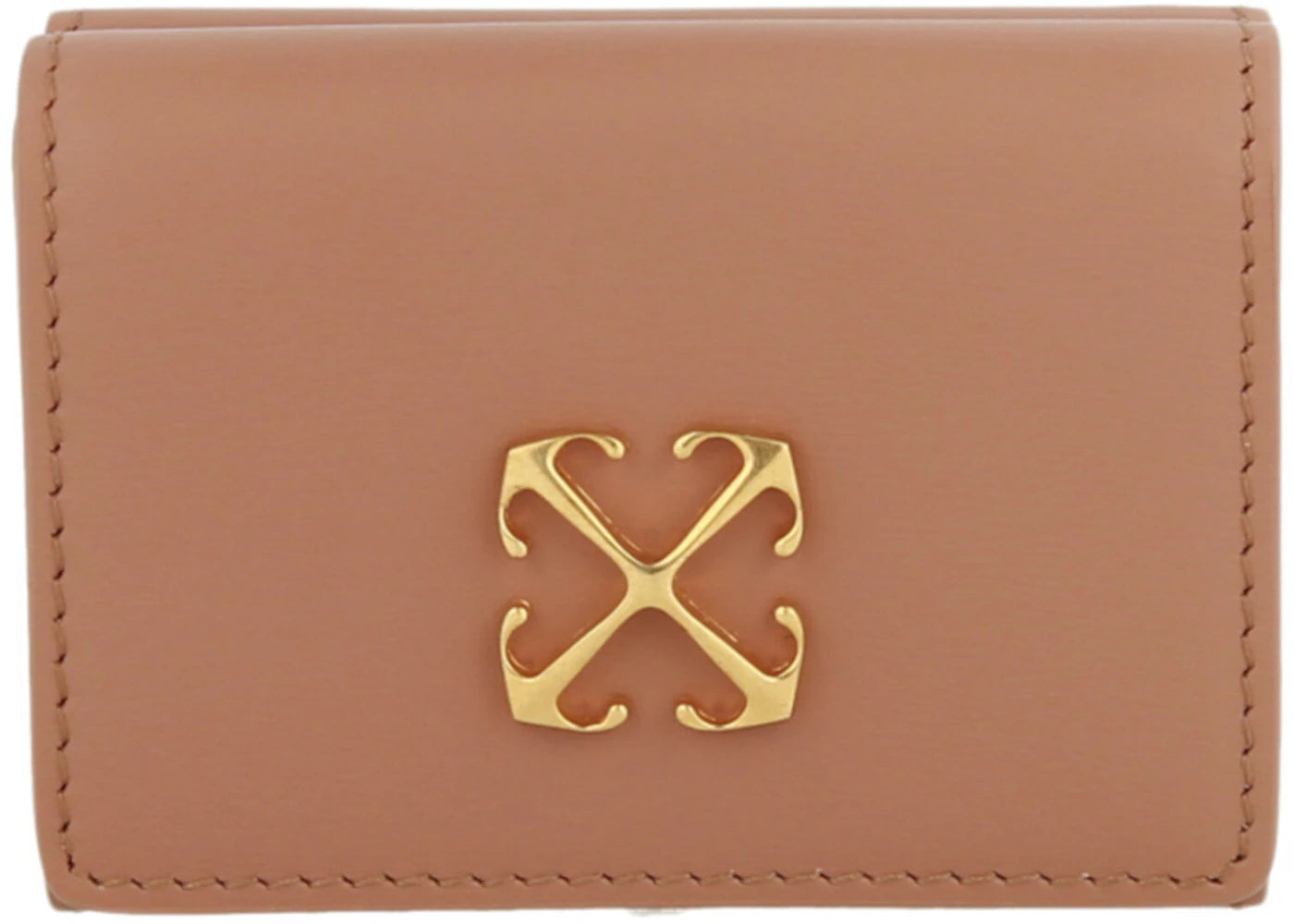 OFF-WHITE Jitney Leather Wallet Nude