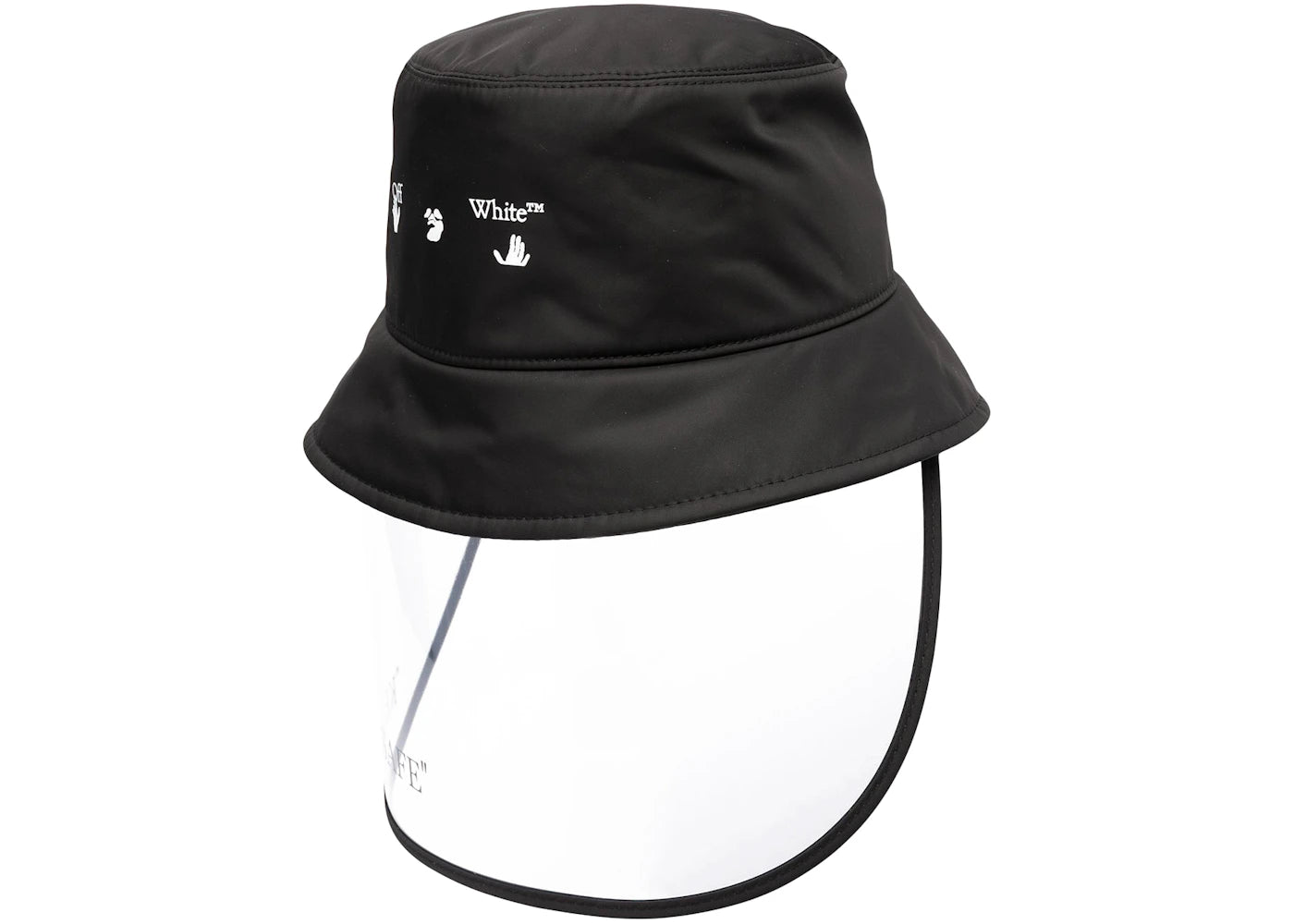 OFF-WHITE Keep Safe Visor Bucket Hat Black