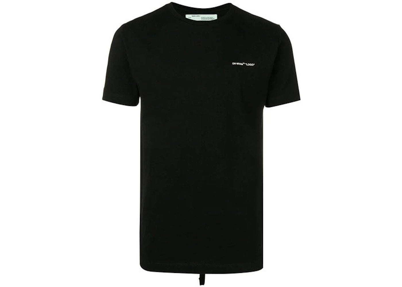 OFF-WHITE LOGO Slim Tee Black