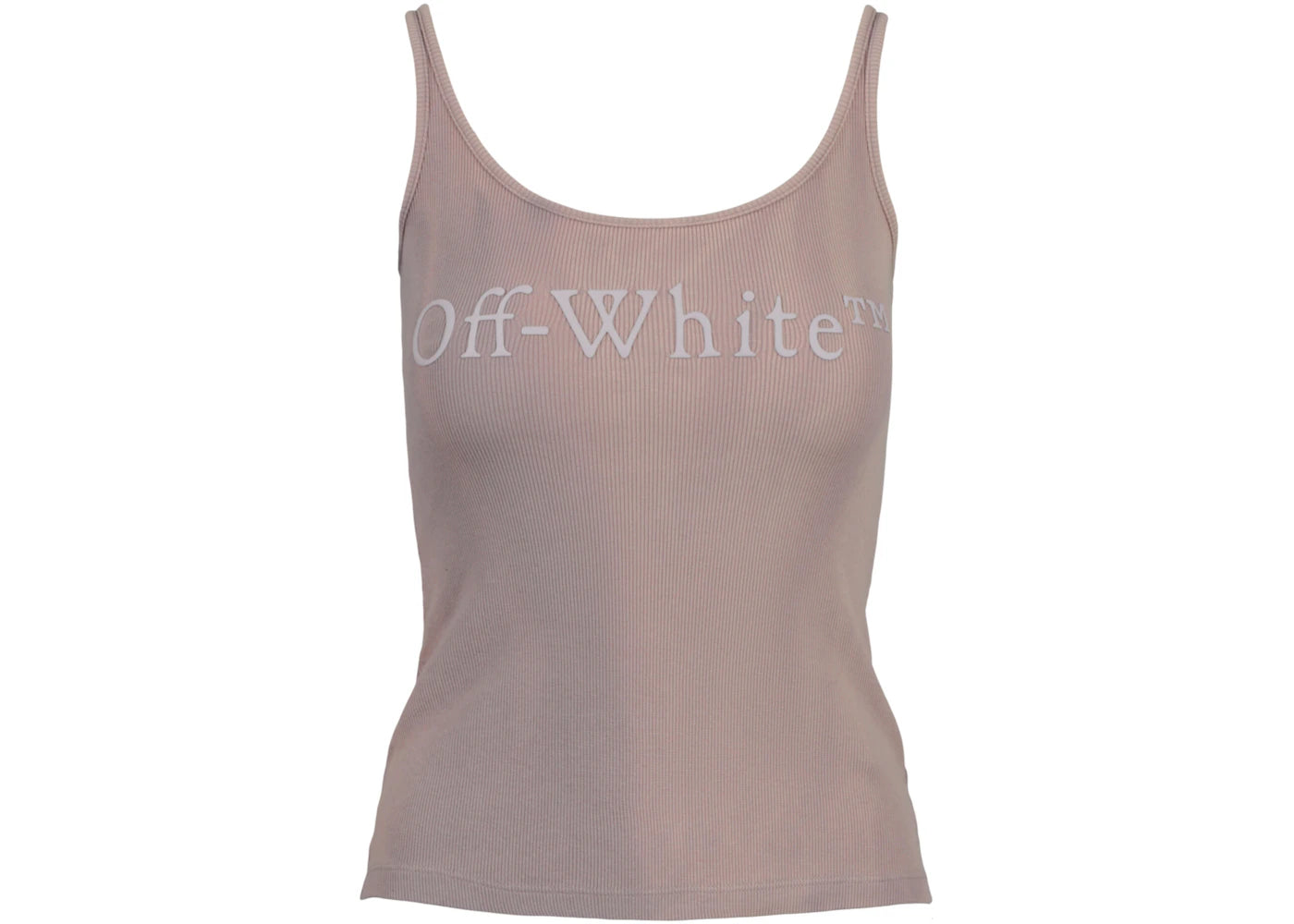 OFF-WHITE Laundry Ribbed Tank Top Beige