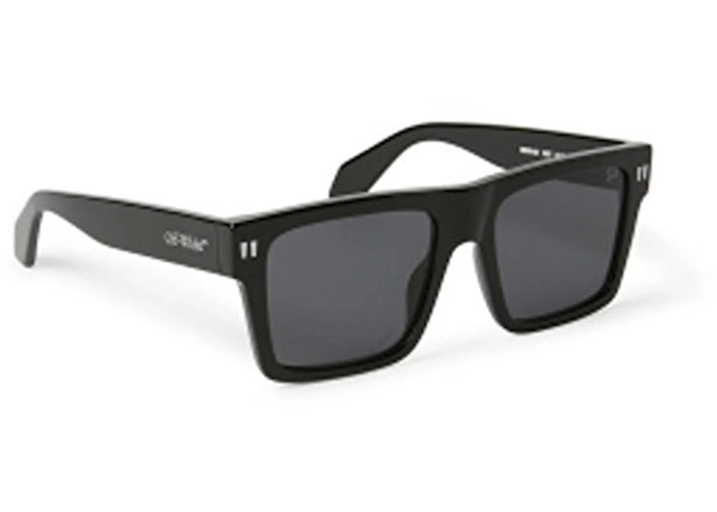 OFF-WHITE Lawton Square Sunglasses Black/Dark Grey (OERI109S24PLA0011007-FR)