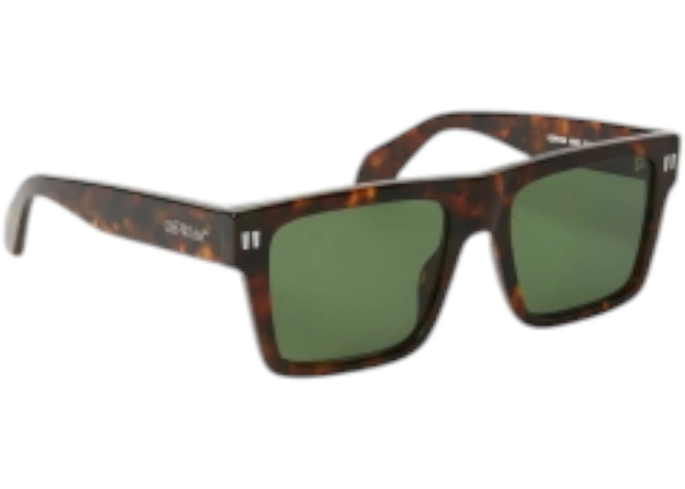 OFF-WHITE Lawton Sunglasses Havana Green (OERI109S24PLA0016055-FR)