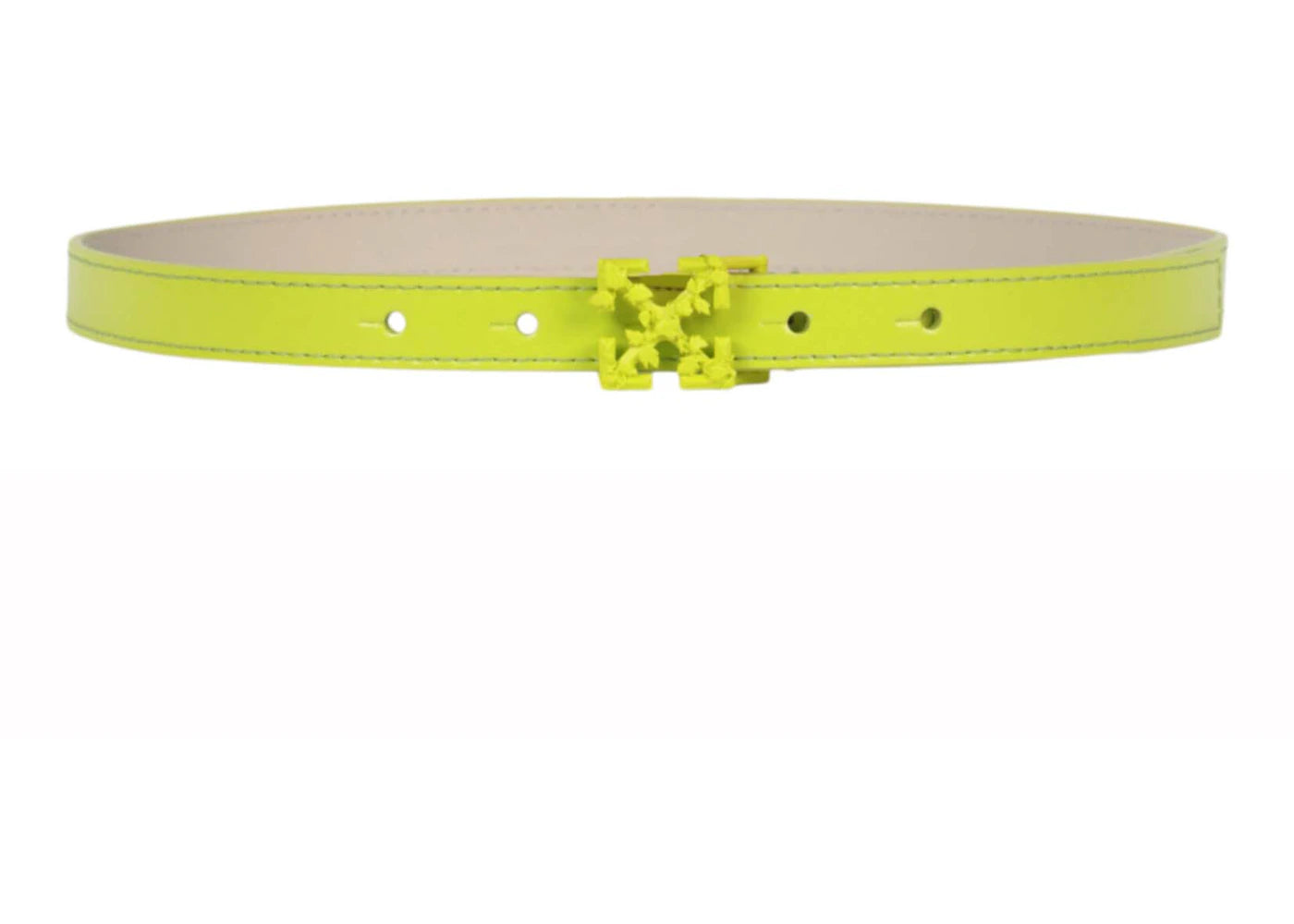 OFF-WHITE Leather Arrows H19 Belt Green