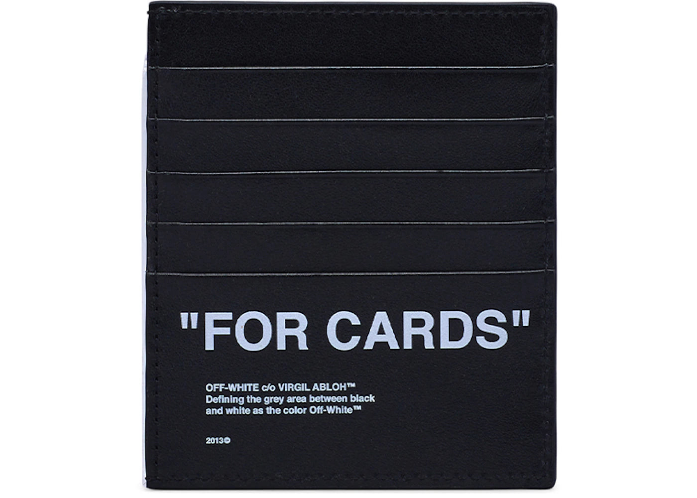 OFF-WHITE Leather Card Holder Black