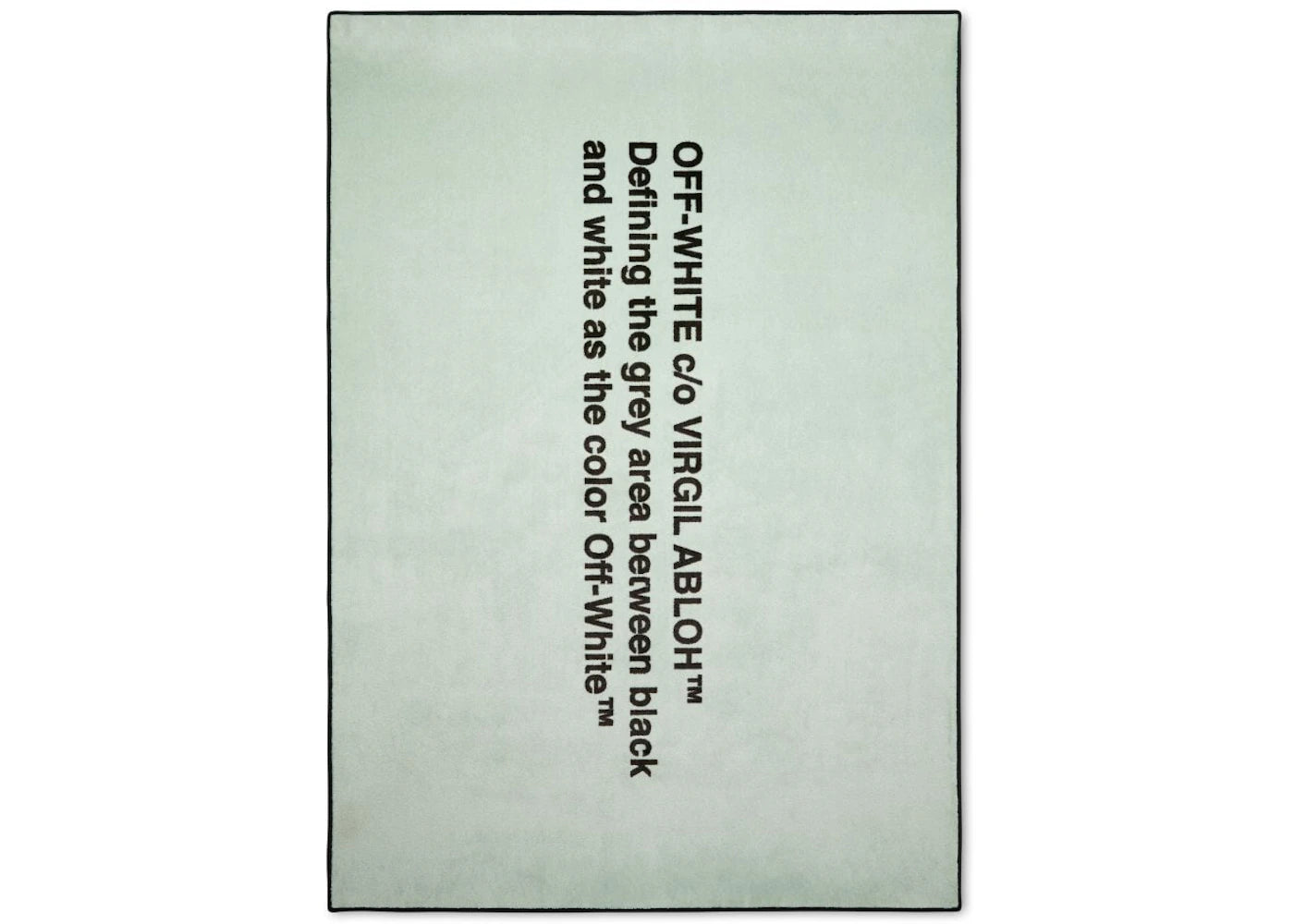 OFF-WHITE Logic Quote Carpet