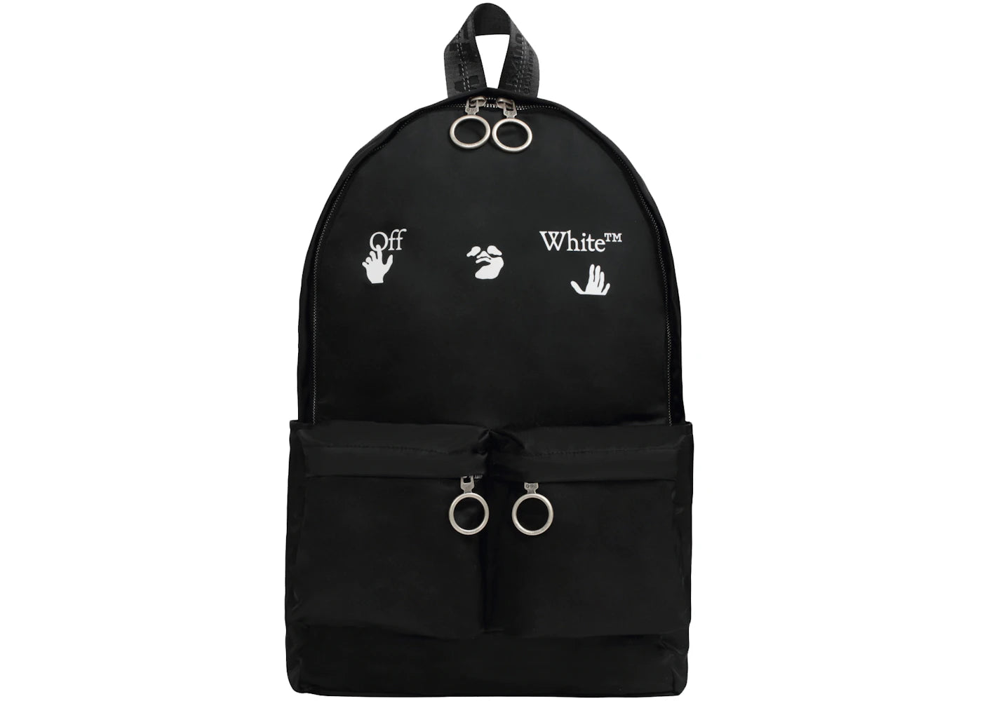 OFF-WHITE Logo Backpack Black/White