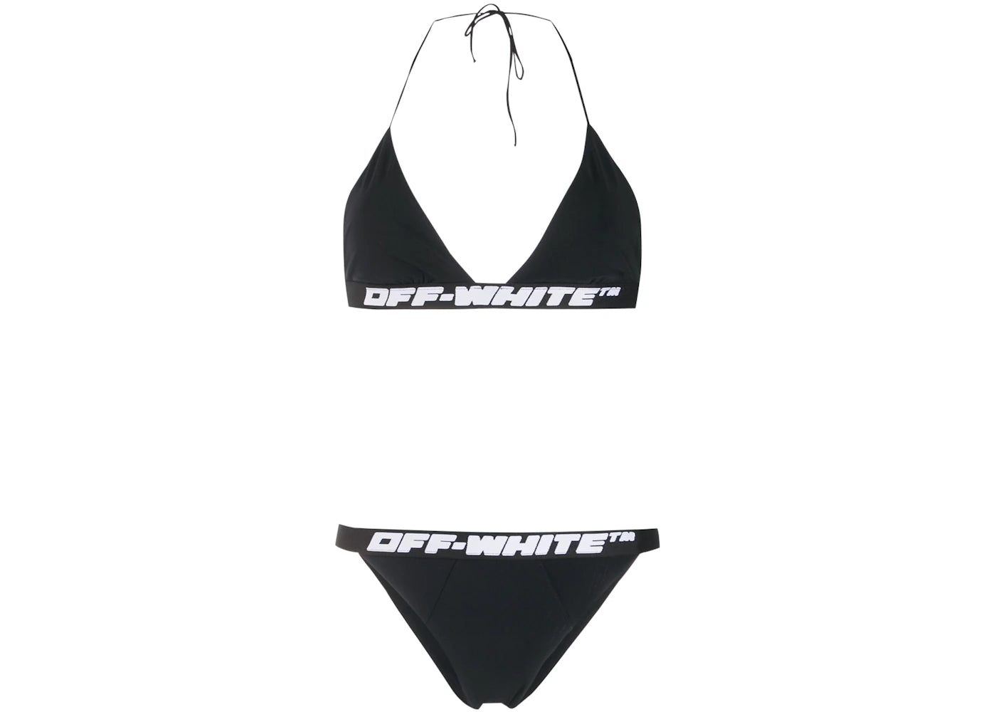 OFF-WHITE Logo Bikini Black/White