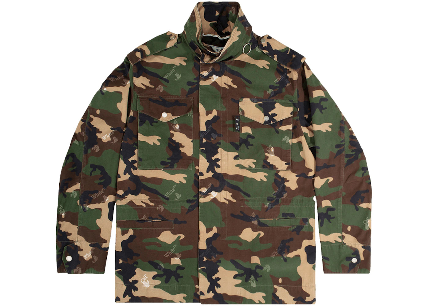 OFF-WHITE Logo Camo Field Jacket Green/Multi