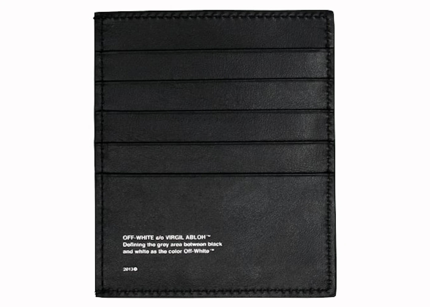 OFF-WHITE Logo Card Holder Black White