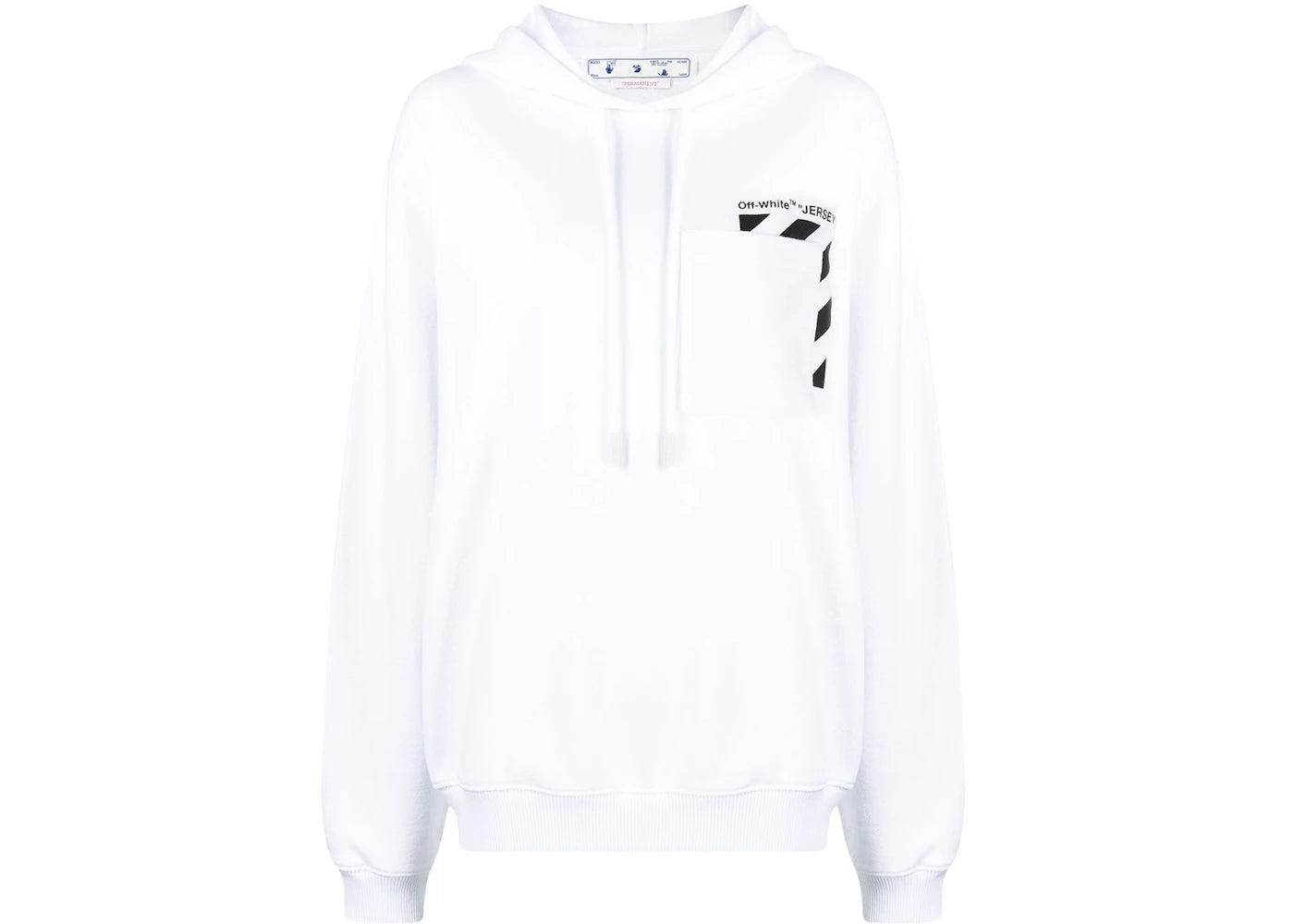 OFF-WHITE Logo Design Hoodie White