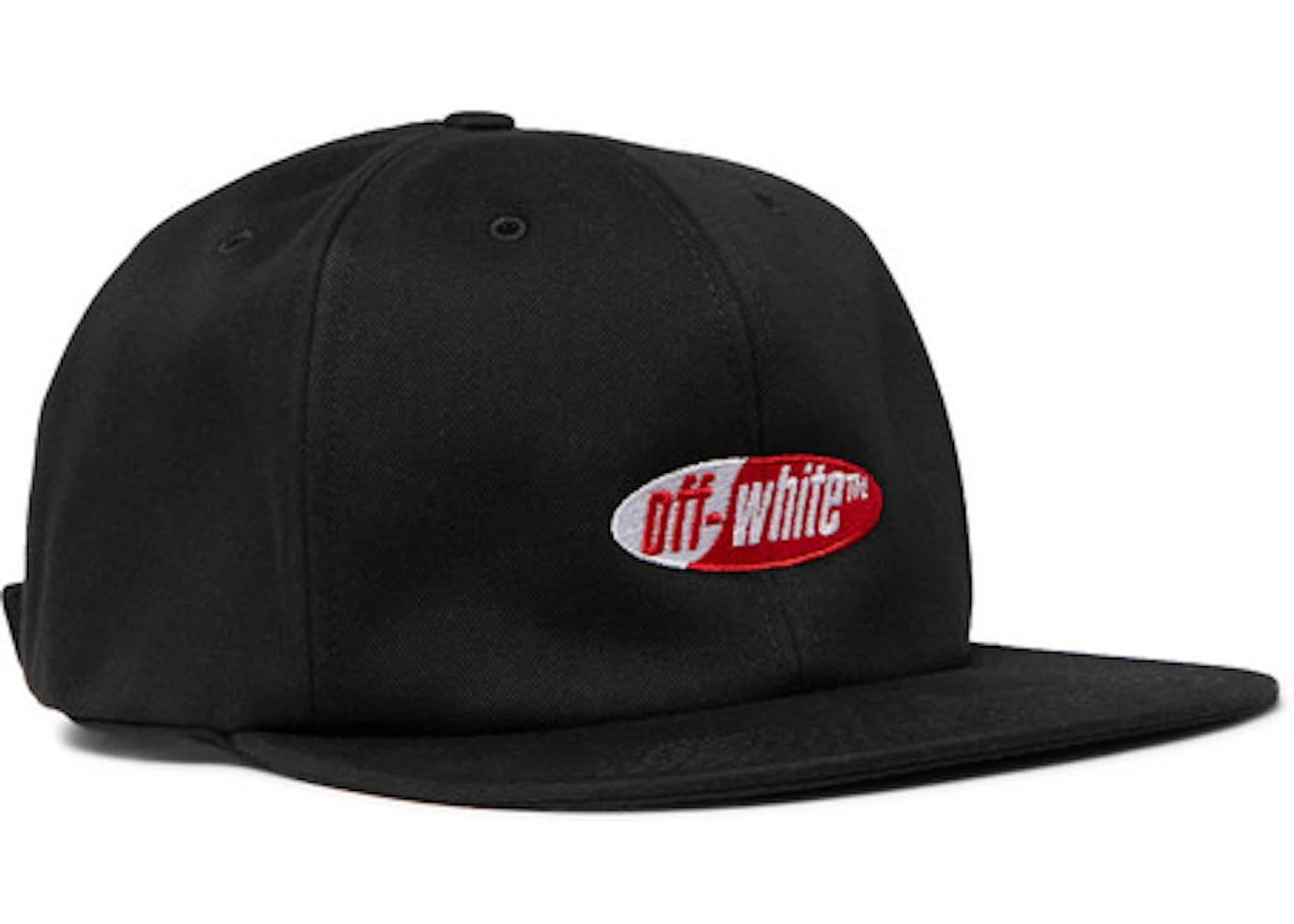 OFF-WHITE Logo Embroidered Baseball Hat Black