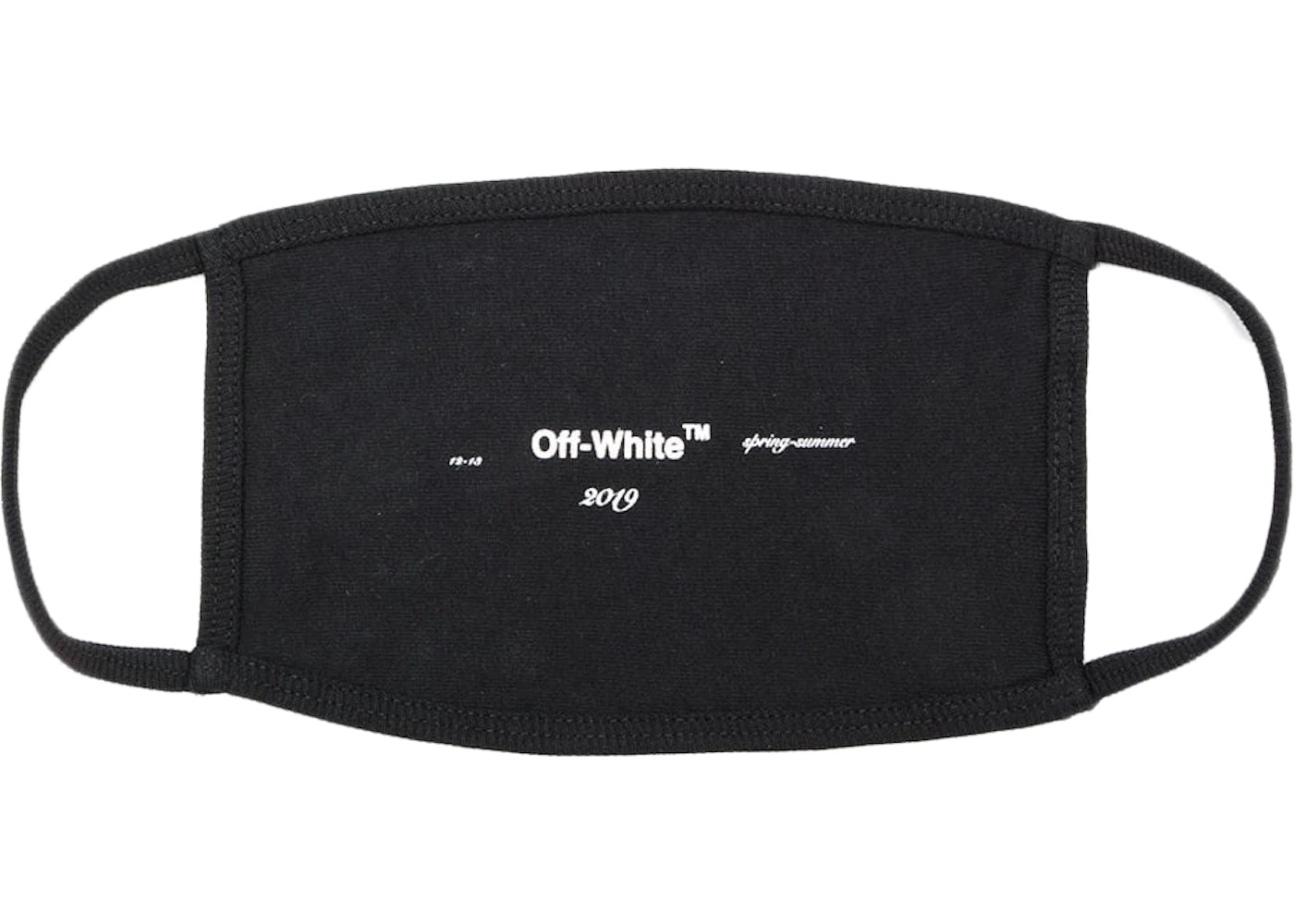 OFF-WHITE Logo Face Mask (SS19) Black/White