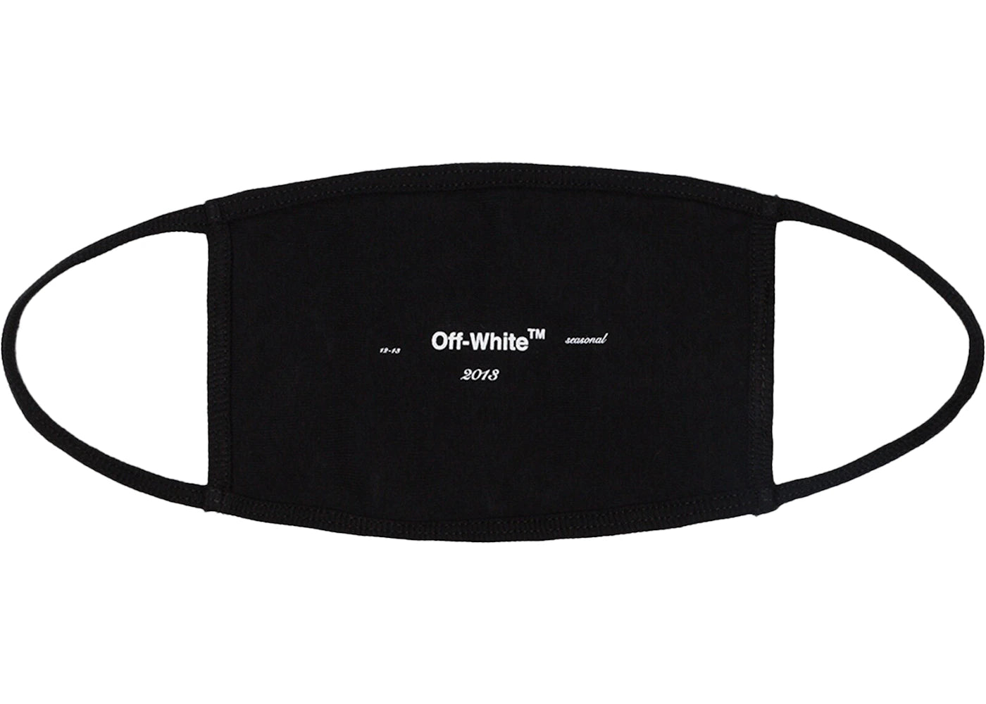 OFF-WHITE Logo Face Mask Black