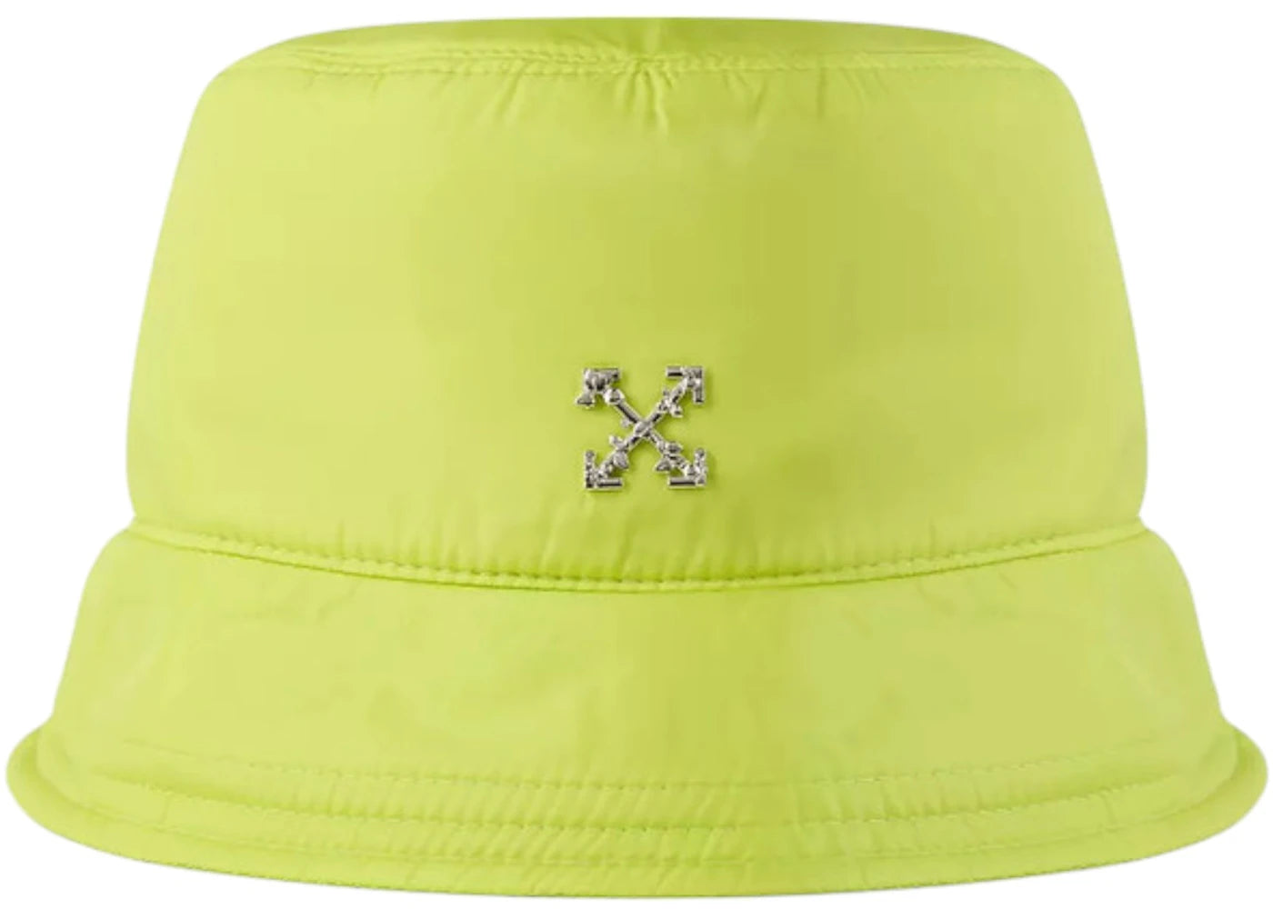OFF-WHITE Logo Metal Arrow Bucket Hat Yellow Fluo