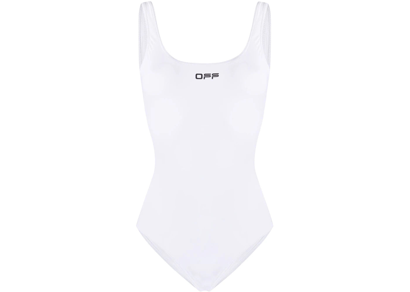 OFF-WHITE Logo One Piece Swimsuit White/Black