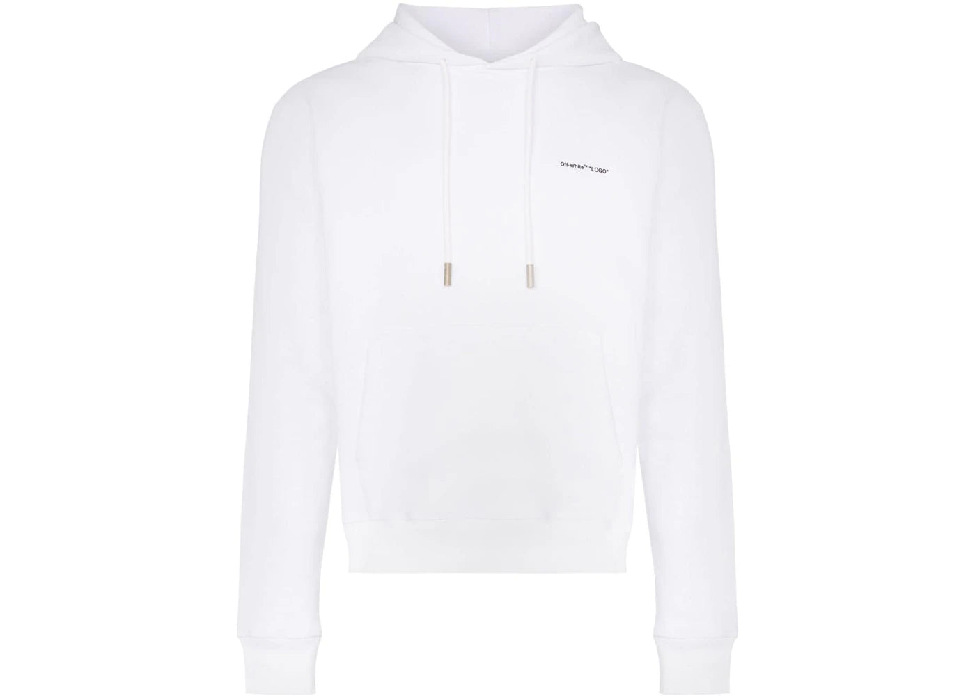 OFF-WHITE Logo Print Hoodie White/Black