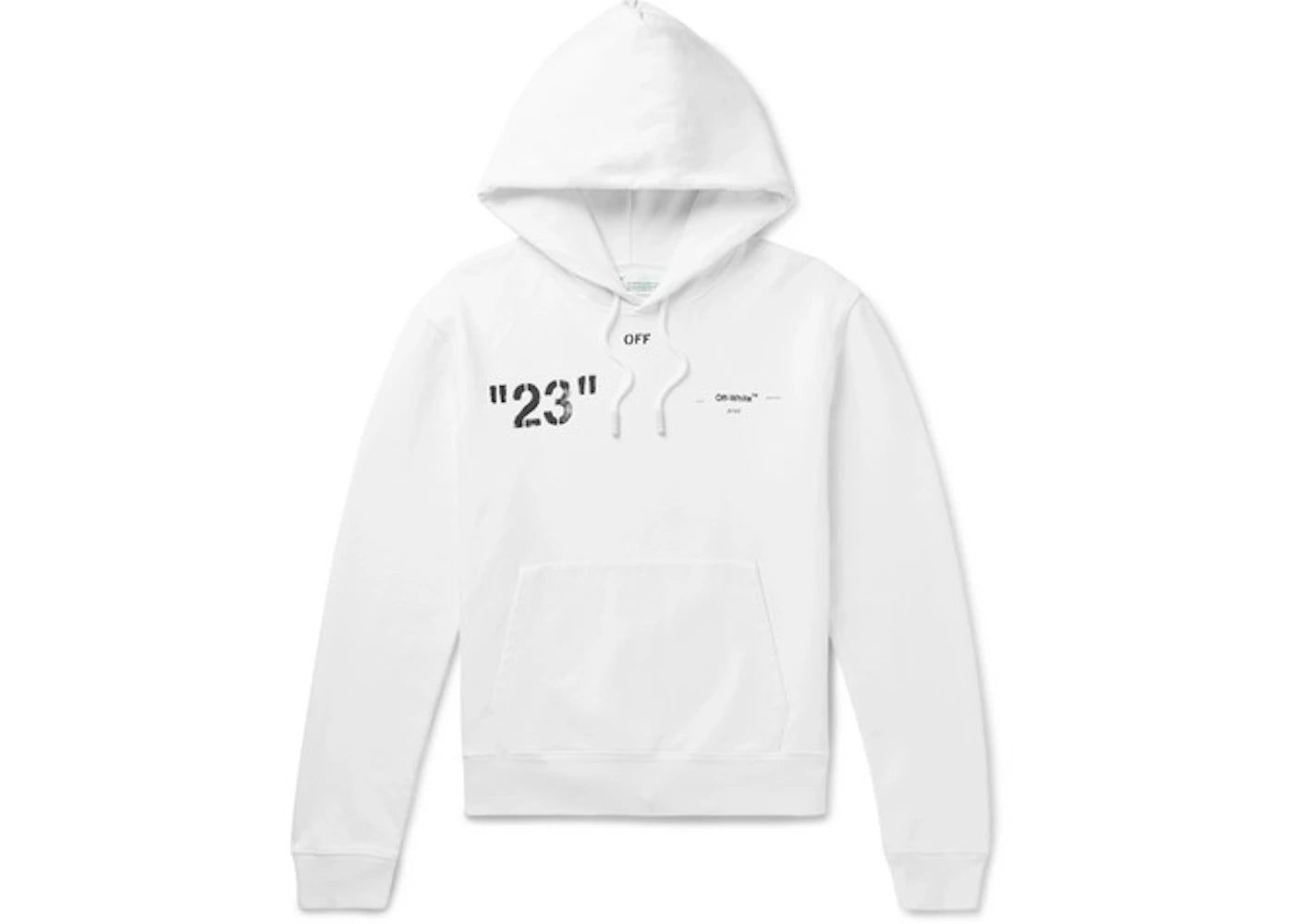 OFF-WHITE Logo Print Hoodie White