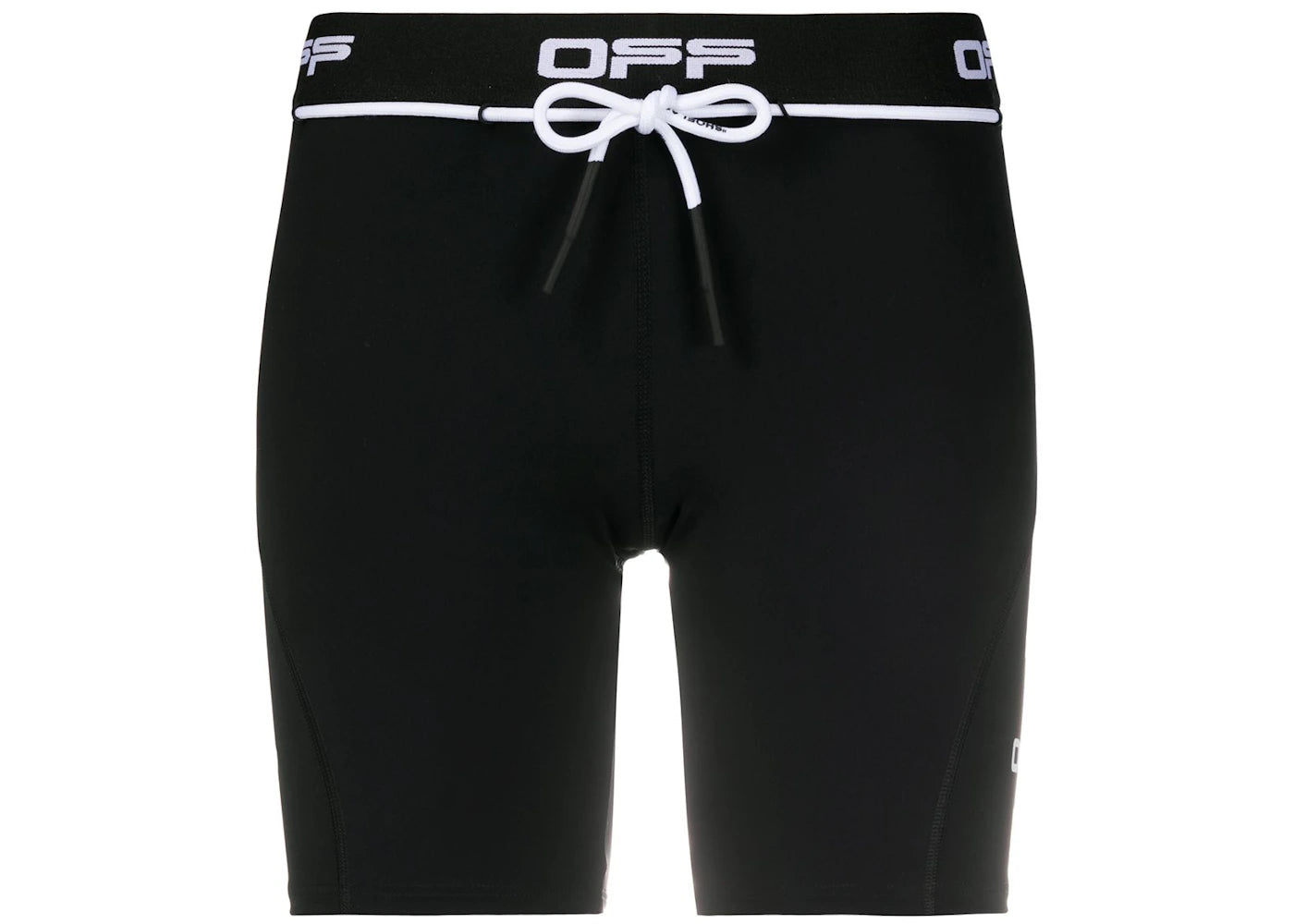 OFF-WHITE Logo Print Performance Shorts Black/White