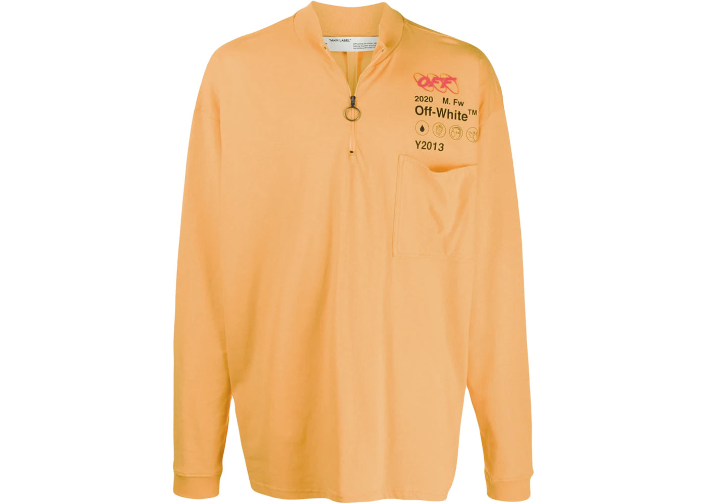 OFF-WHITE Logo Print Sweat Shirt Orange