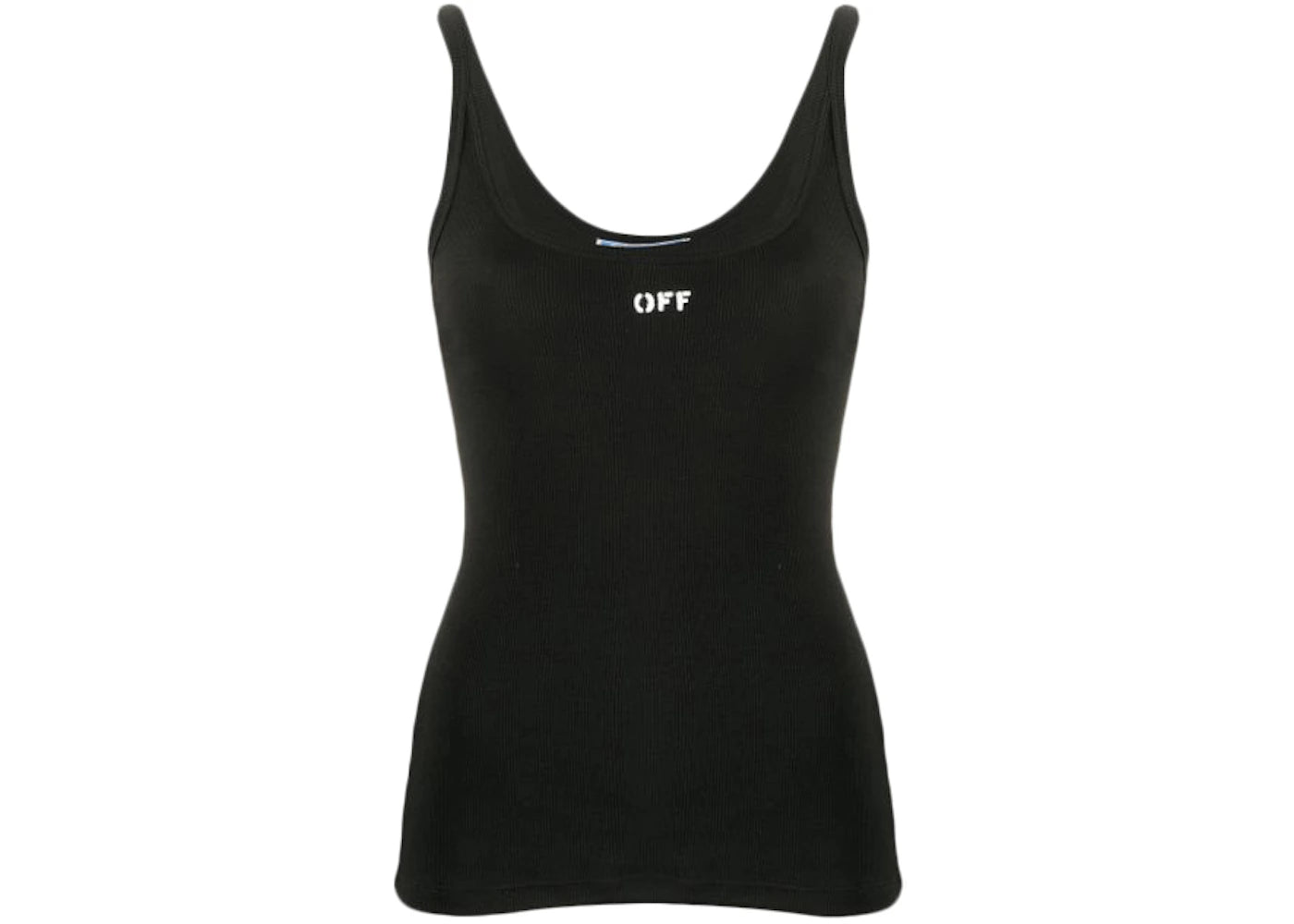 OFF-WHITE Logo Print Tank Top Black/White