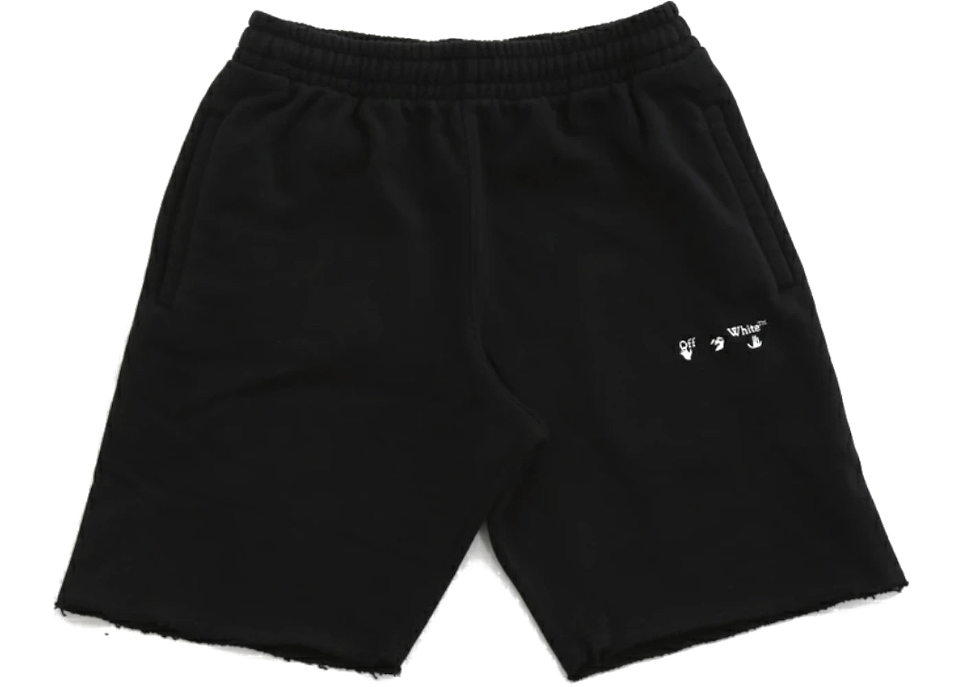 OFF-WHITE Logo Sweat Shorts Black/White