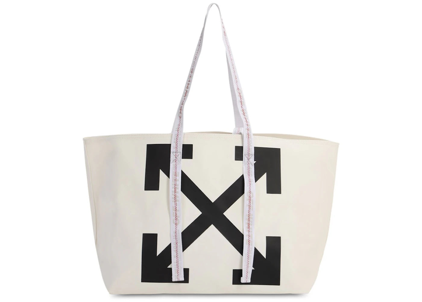 OFF-WHITE Logo Tote Canvas White