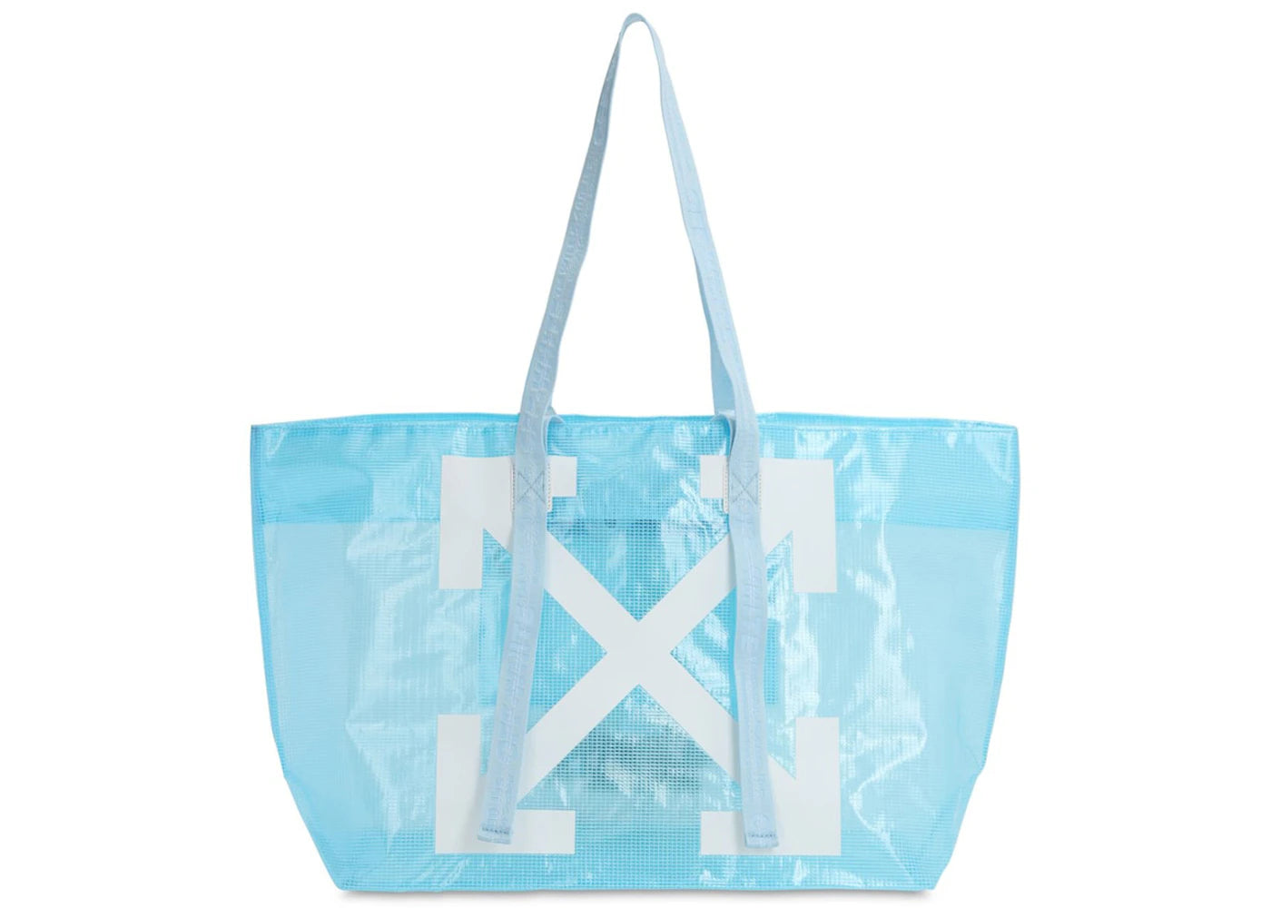 OFF-WHITE Logo Tote PVC Blue