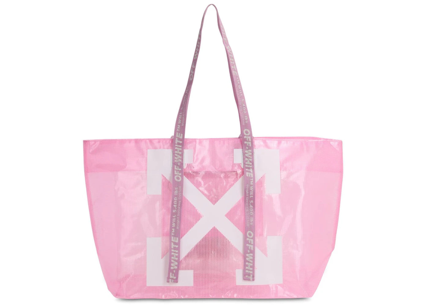 OFF-WHITE Logo Tote PVC Pink