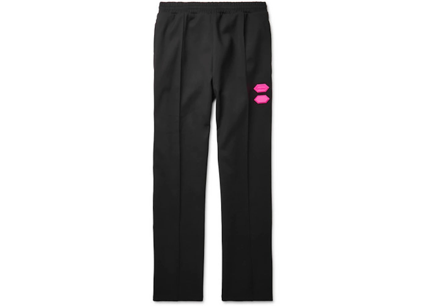 OFF-WHITE Logo Trimmed Stretch Jersey Sweatpants Black/Multicolor