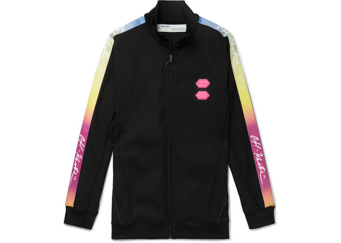 OFF-WHITE Logo Trimmed Track Jacket Black/Multicolor