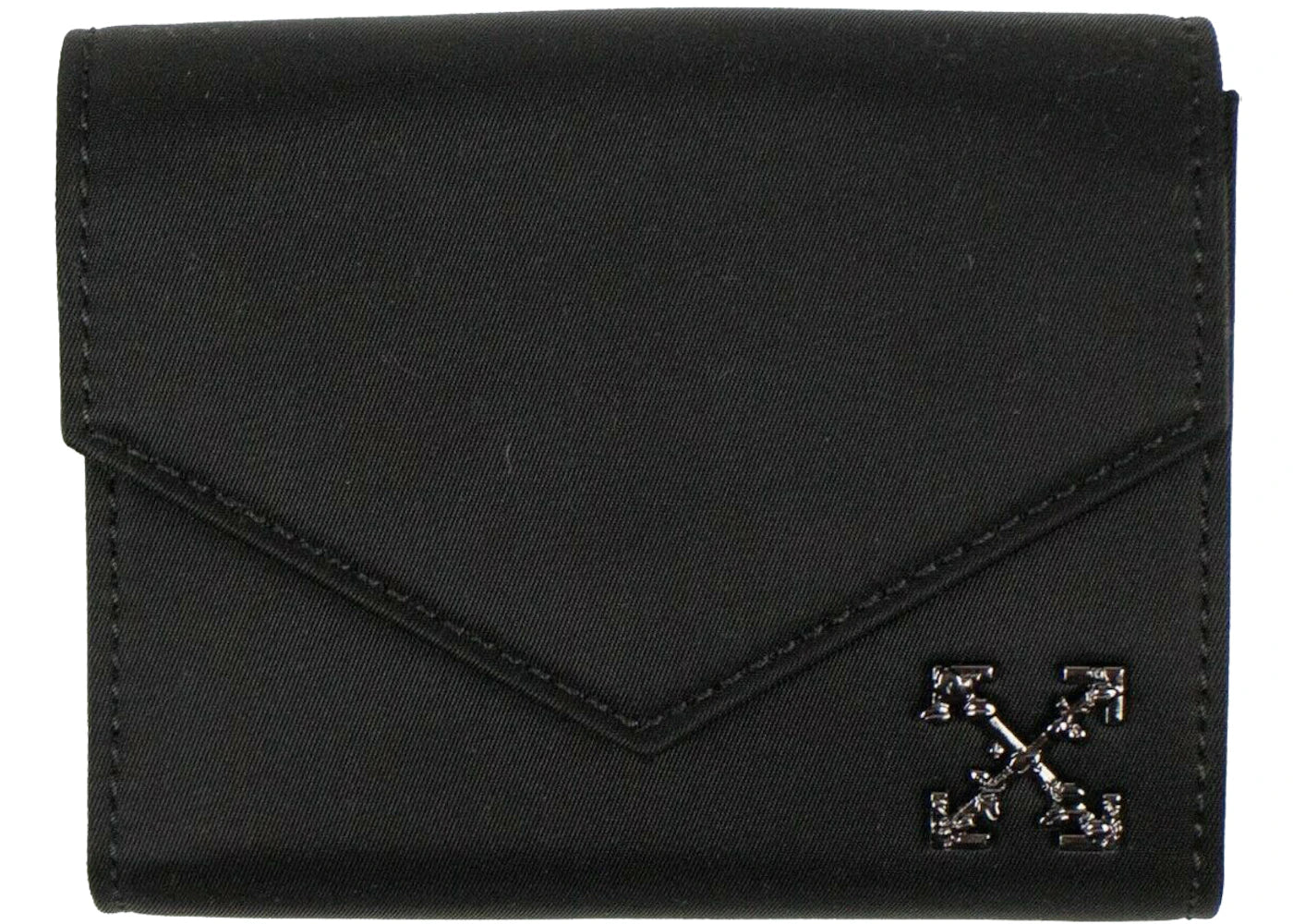 OFF-WHITE Logo Wallet (6 Card Slot) Nylon Small Black