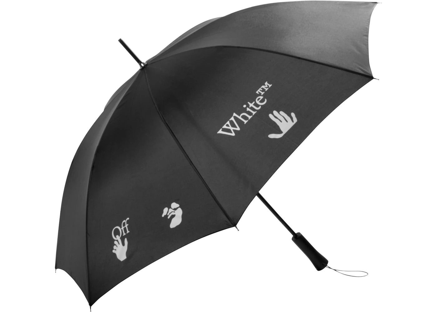 OFF-WHITE Long Umbrella Black/White