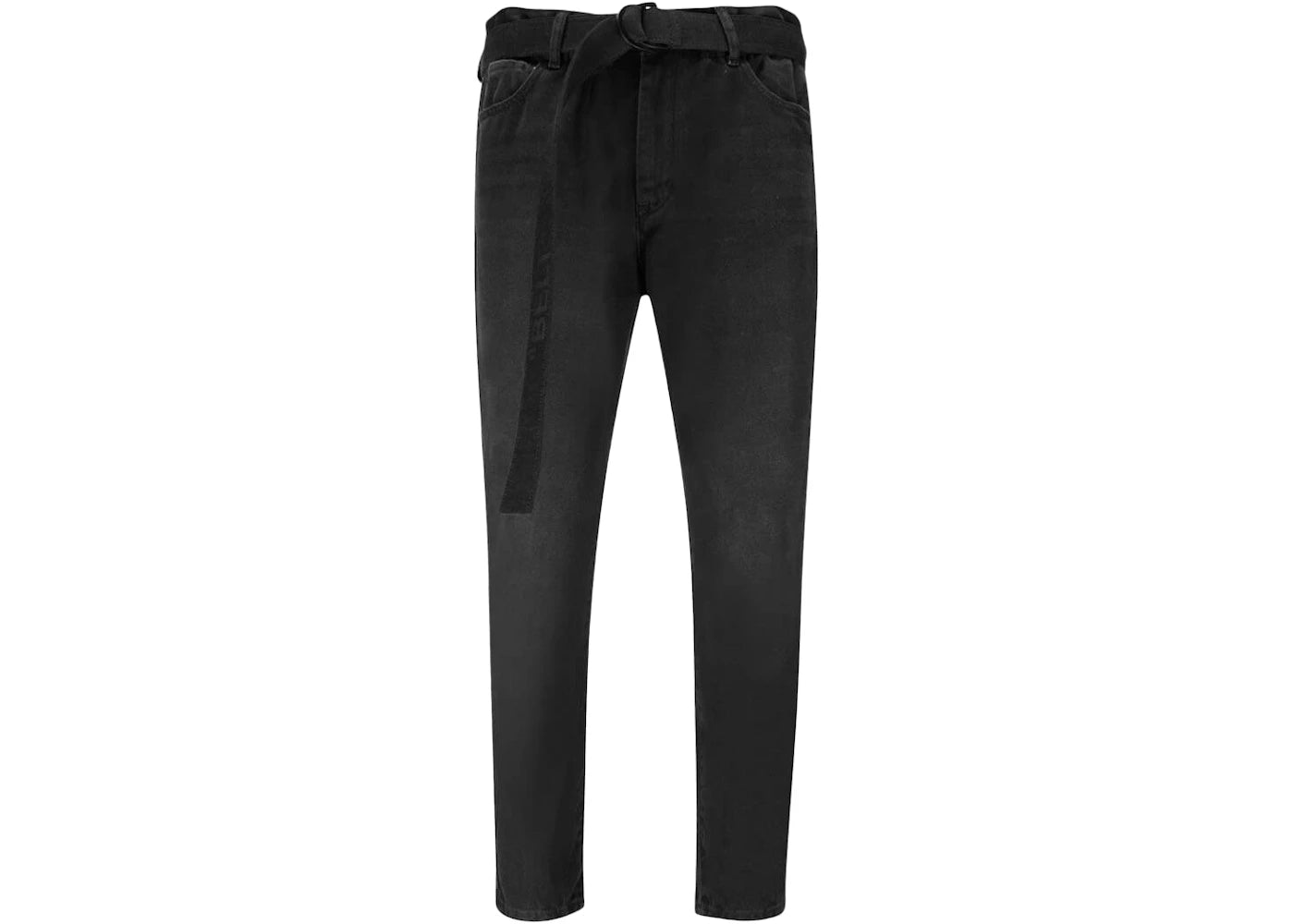 OFF-WHITE Low Crotch Slim Fit Denim Jeans Black/Black