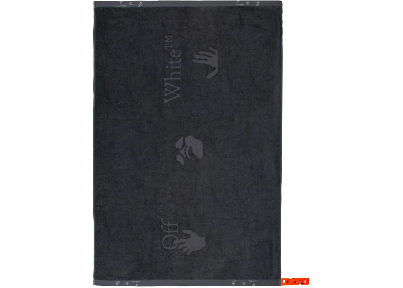 OFF-WHITE Man Swim Logo Shower Towel Grey