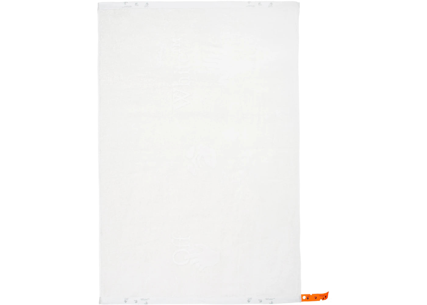 OFF-WHITE Man Swim Logo Shower Towel White