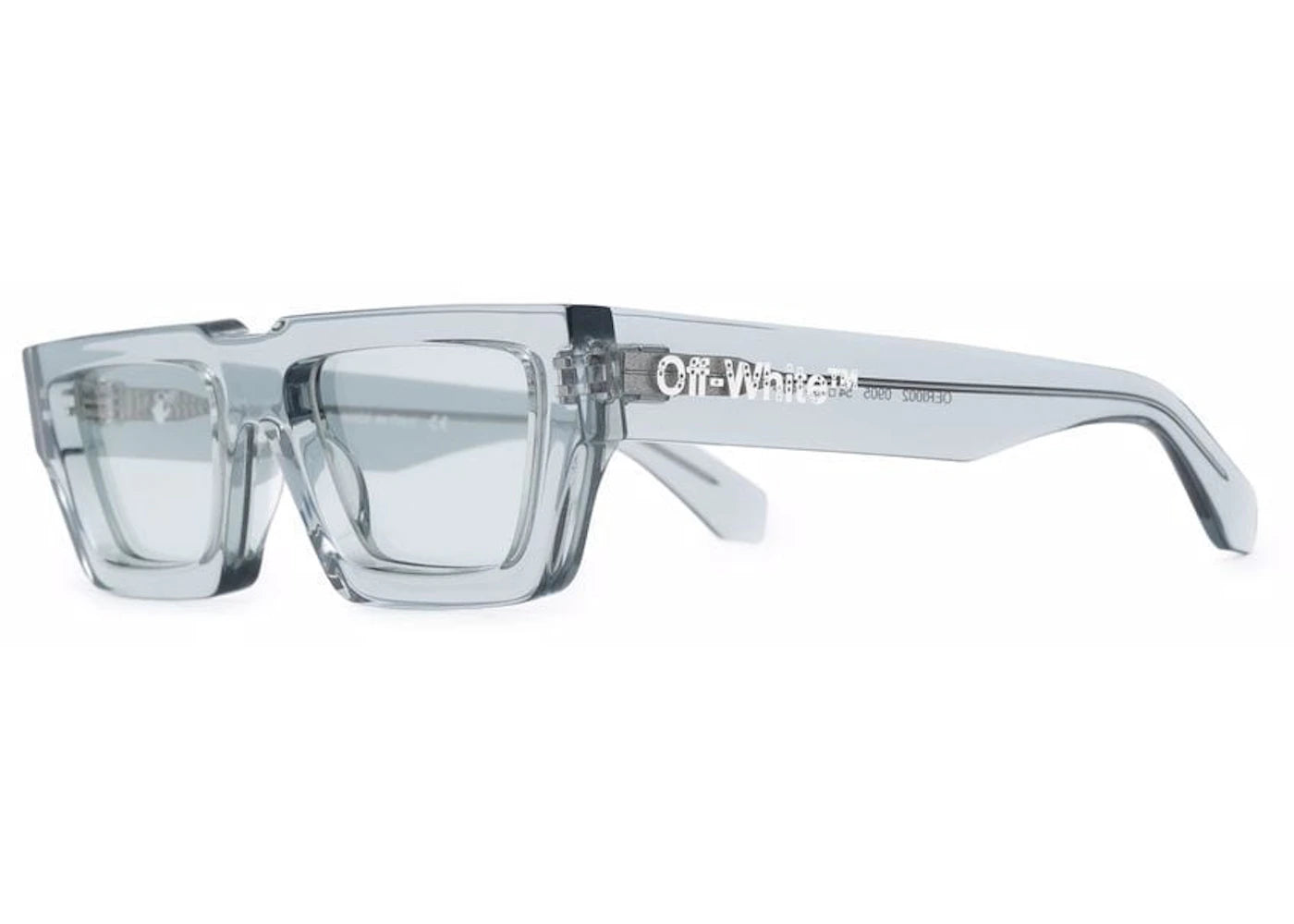 OFF-WHITE Manchester Rectangular Frame Sunglasses Grey/Light Grey/White (OERI002Y21PLA0010905)