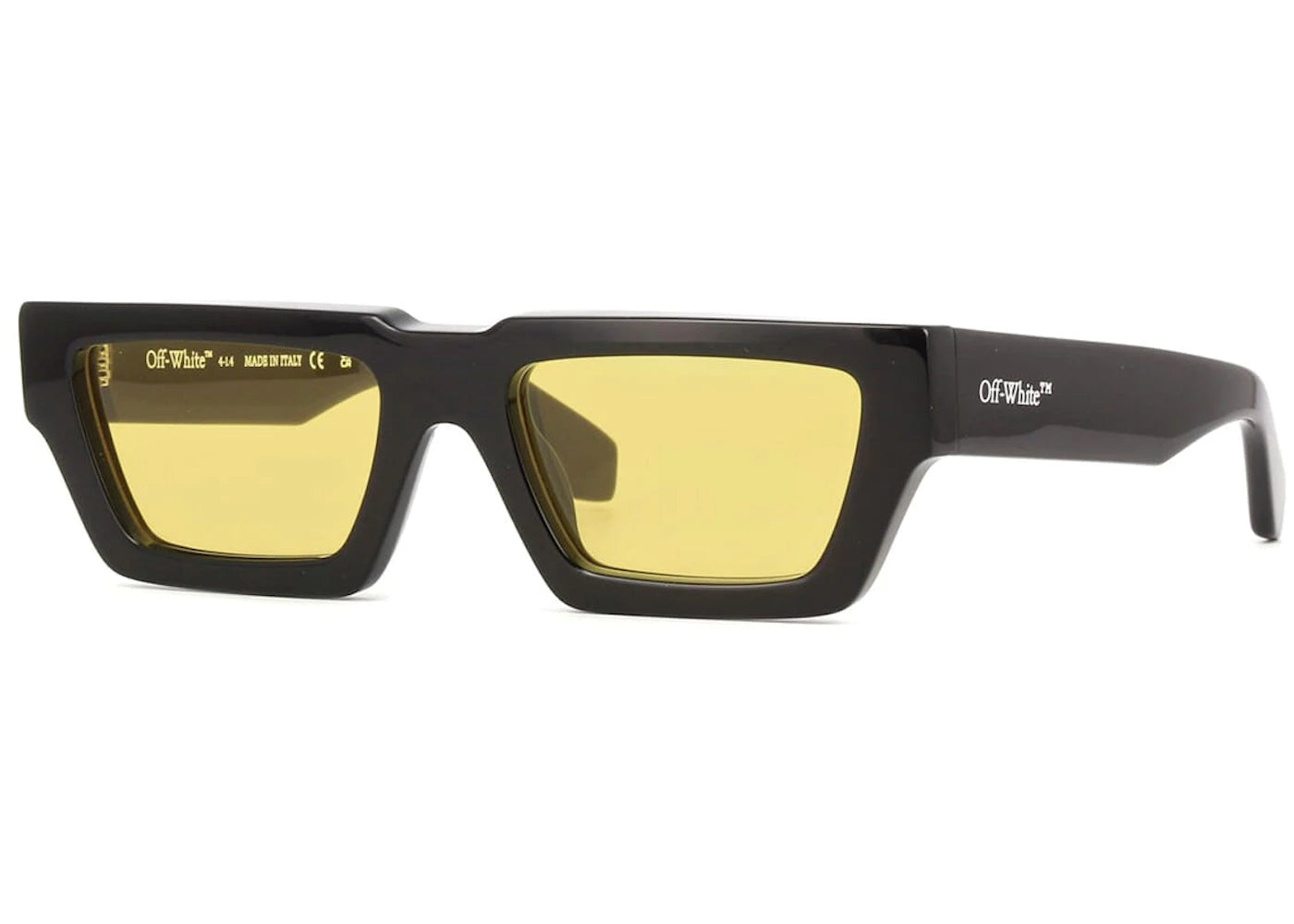 OFF-WHITE Manchester Sunglasses Black/Yellow (OERI129S24PLA0011018)