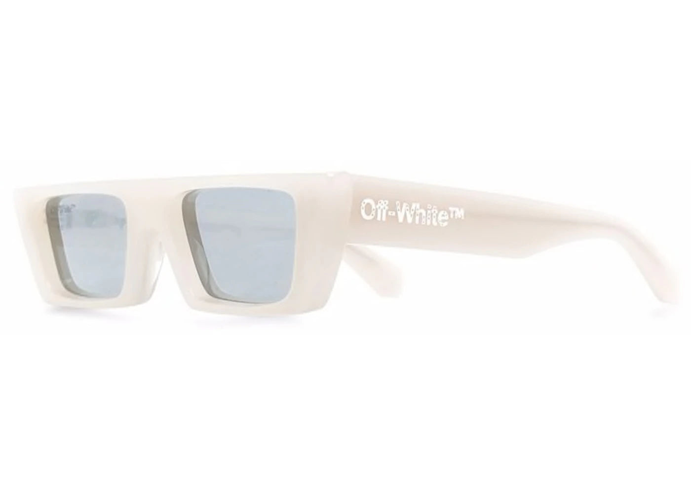 OFF-WHITE Marfa Rectangle Frame Sunglasses Beige (OERI010Y21PLA0016172)